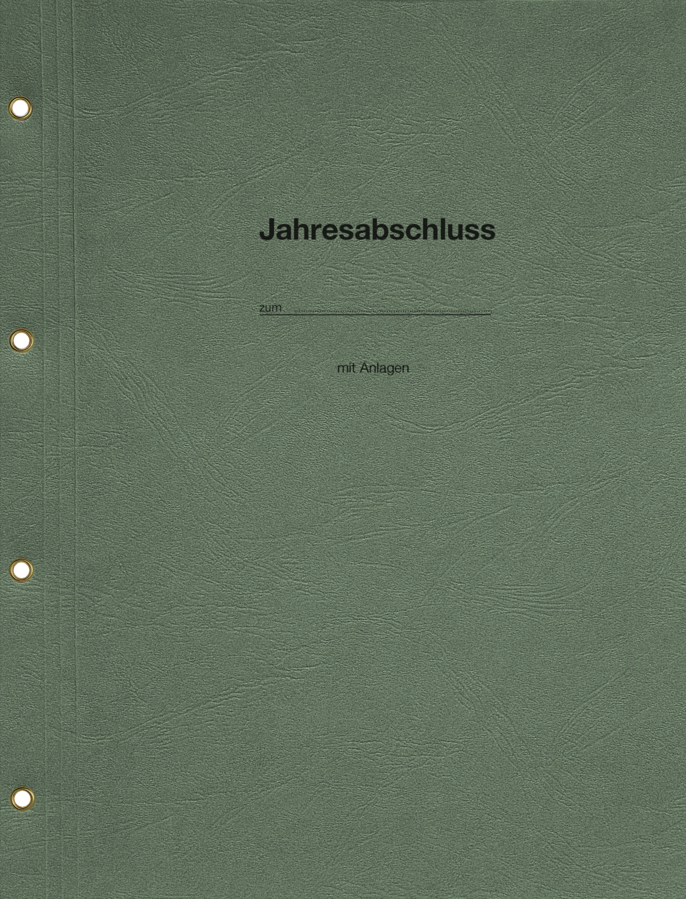 Produktabbildung grüne Bilanzmappe Jahresabschluss