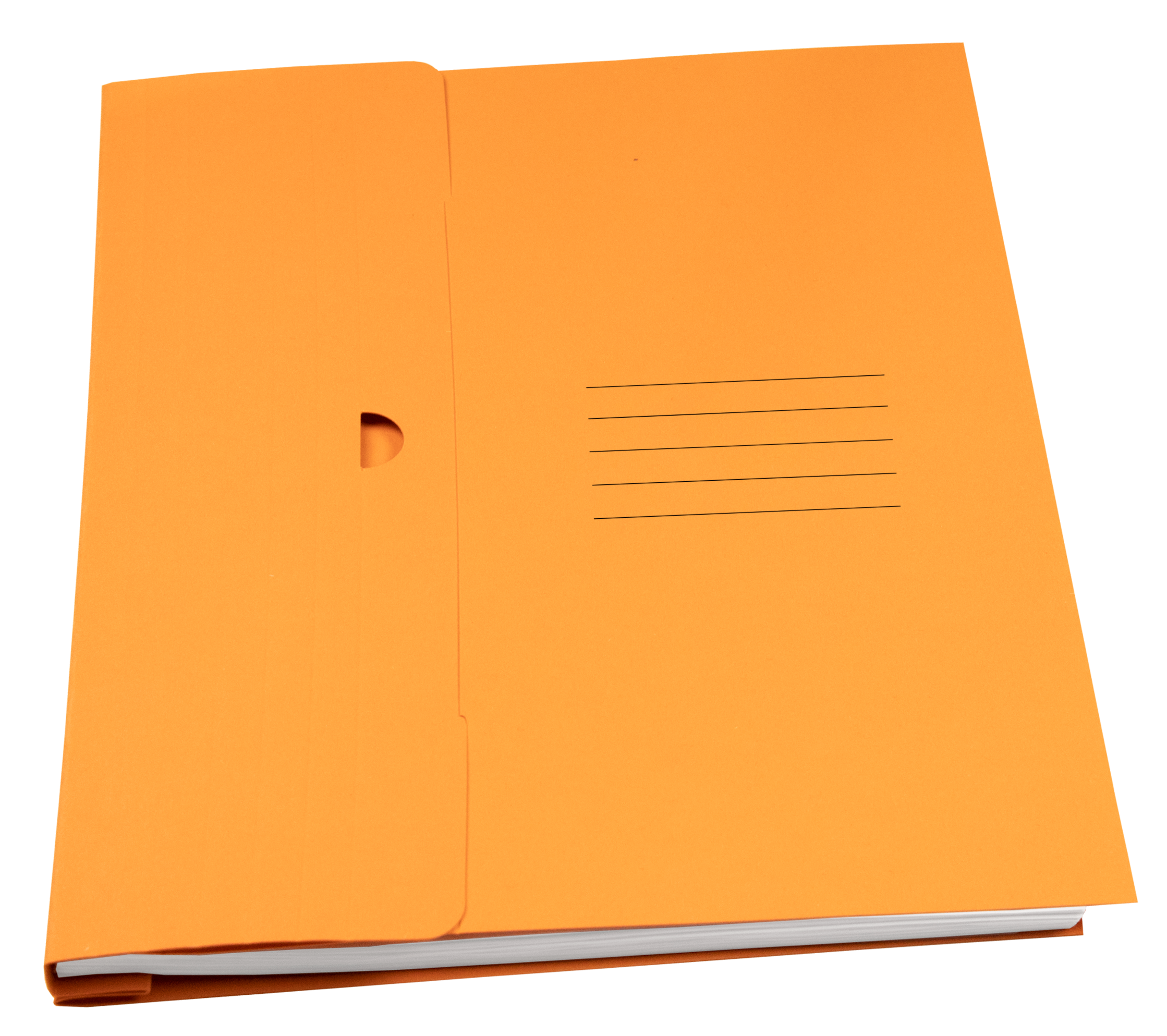Produktabbildung der orangenen EDV-Ablegemappe geschlossen E 5