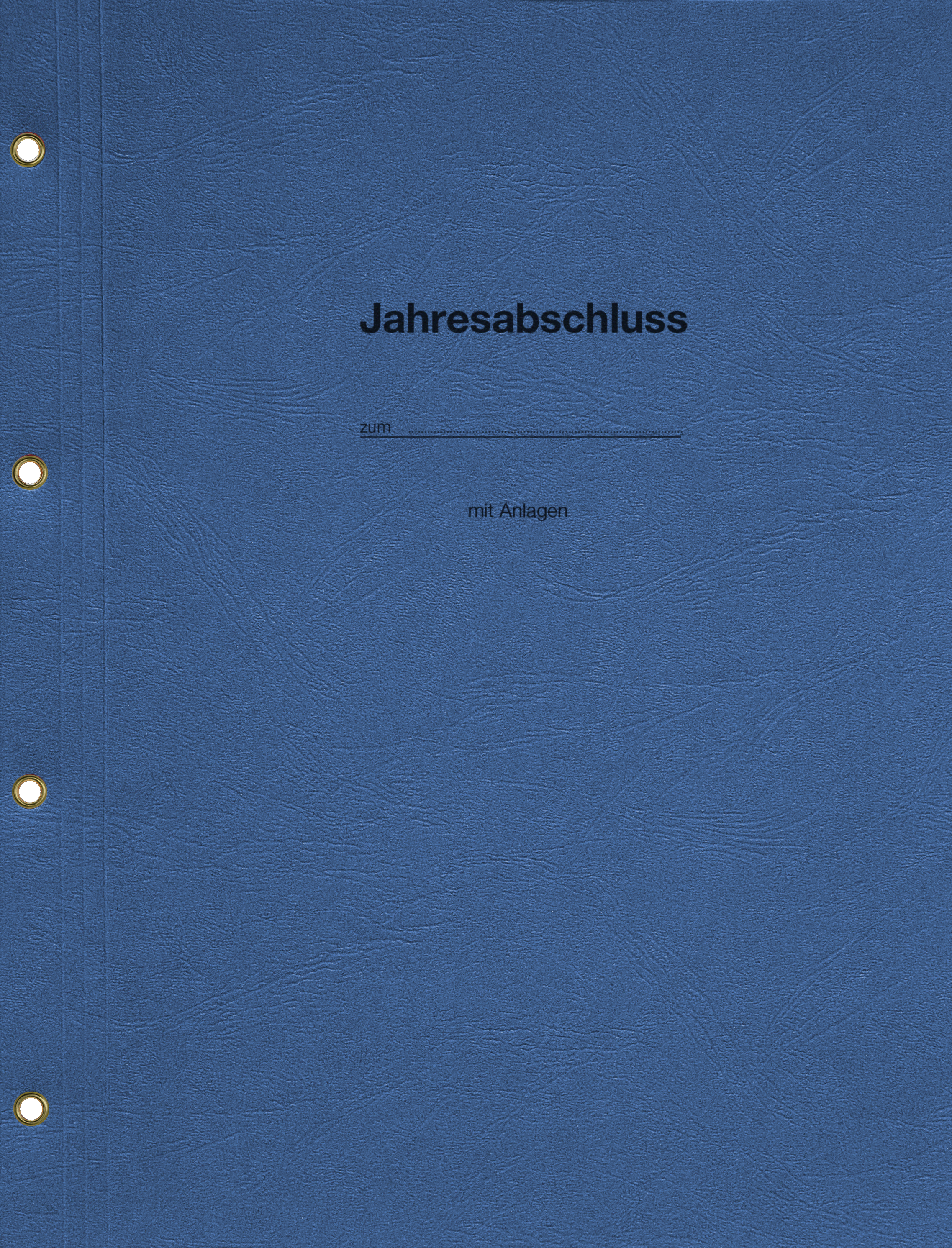 Produktabbildung blaue Bilanzmappe Jahresabschluss