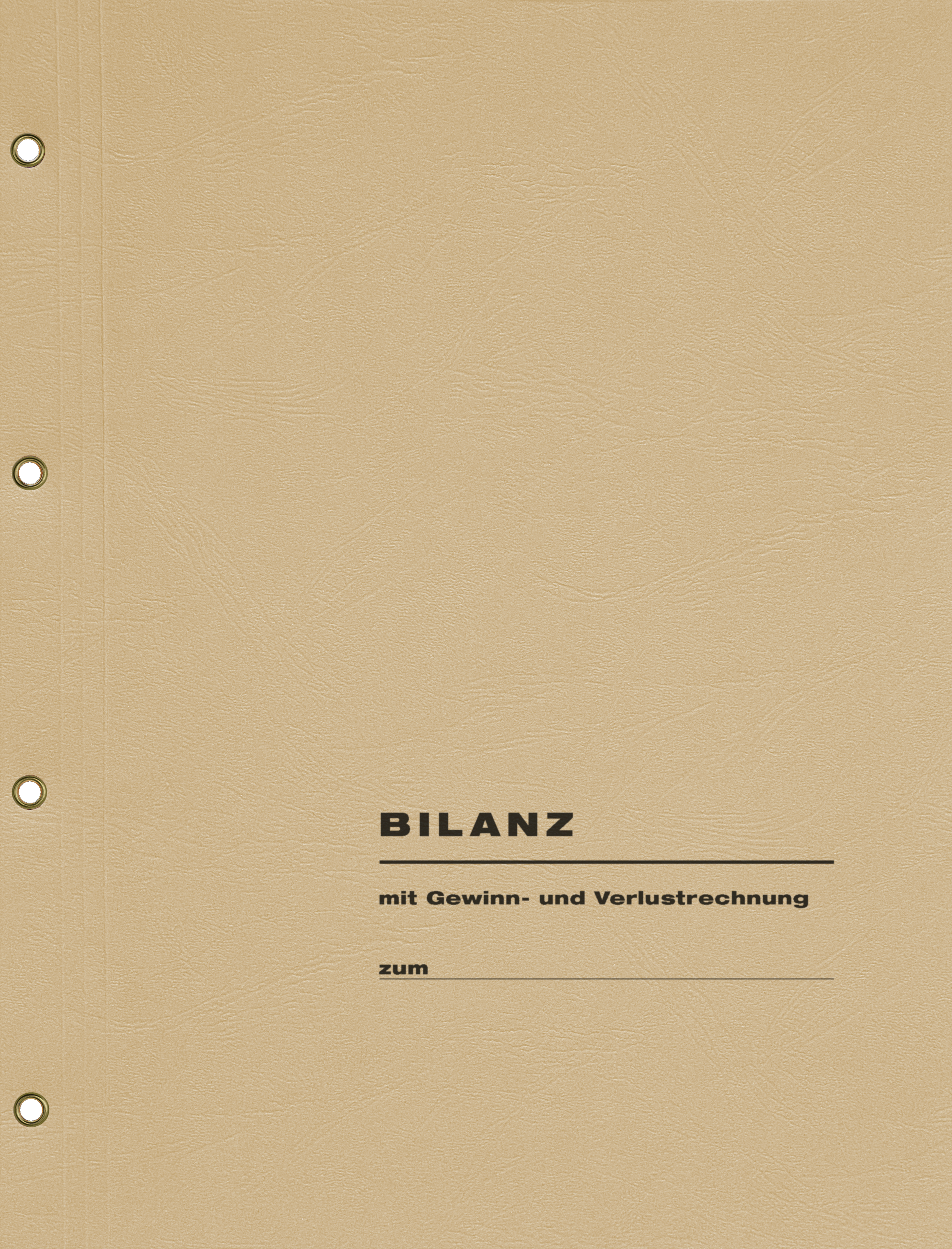 Produktabbildung Bilanzmappe chamoise mit Text