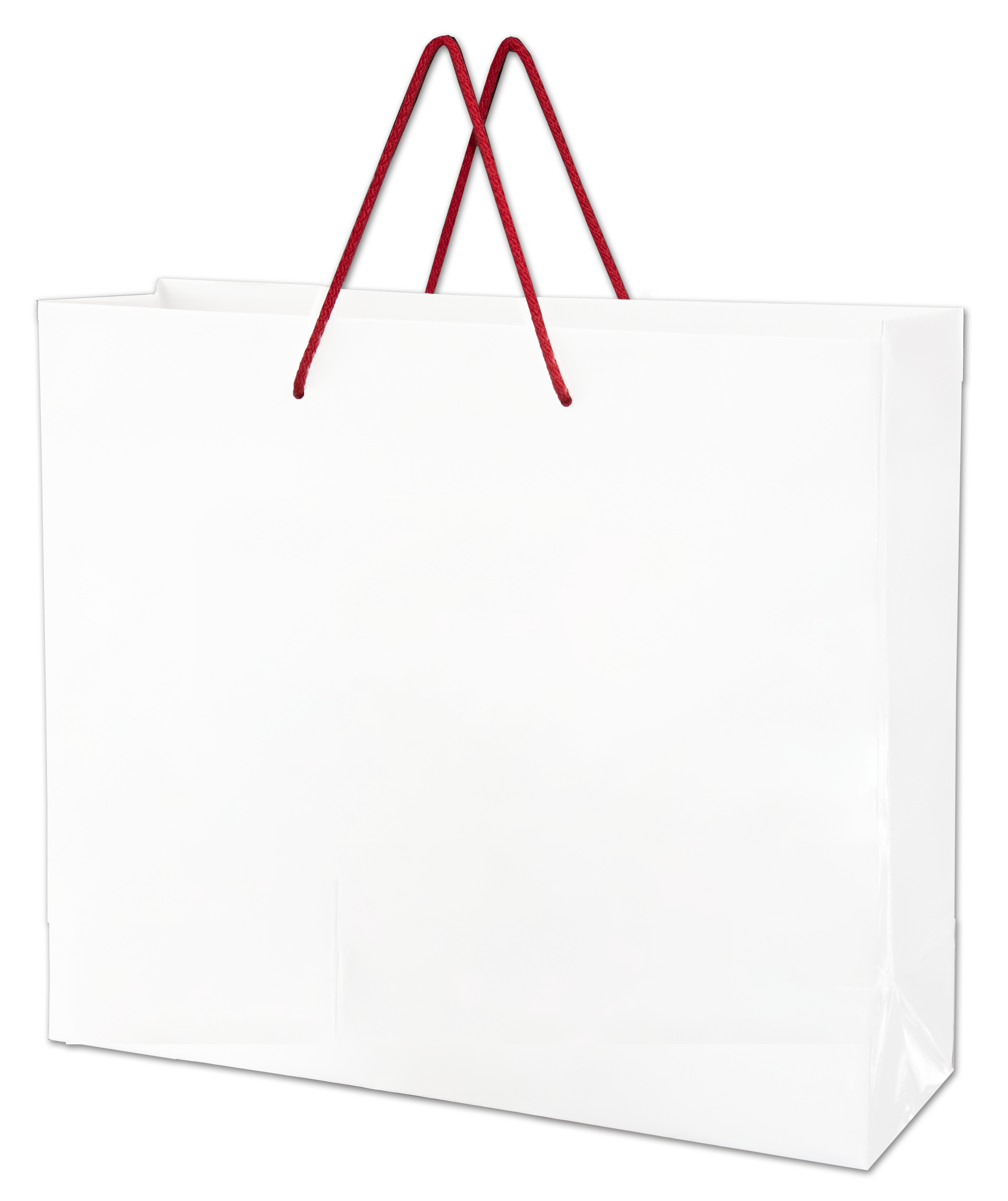 Produktabbildung der Papier-Tragetasche weiße Rückseite OM 77