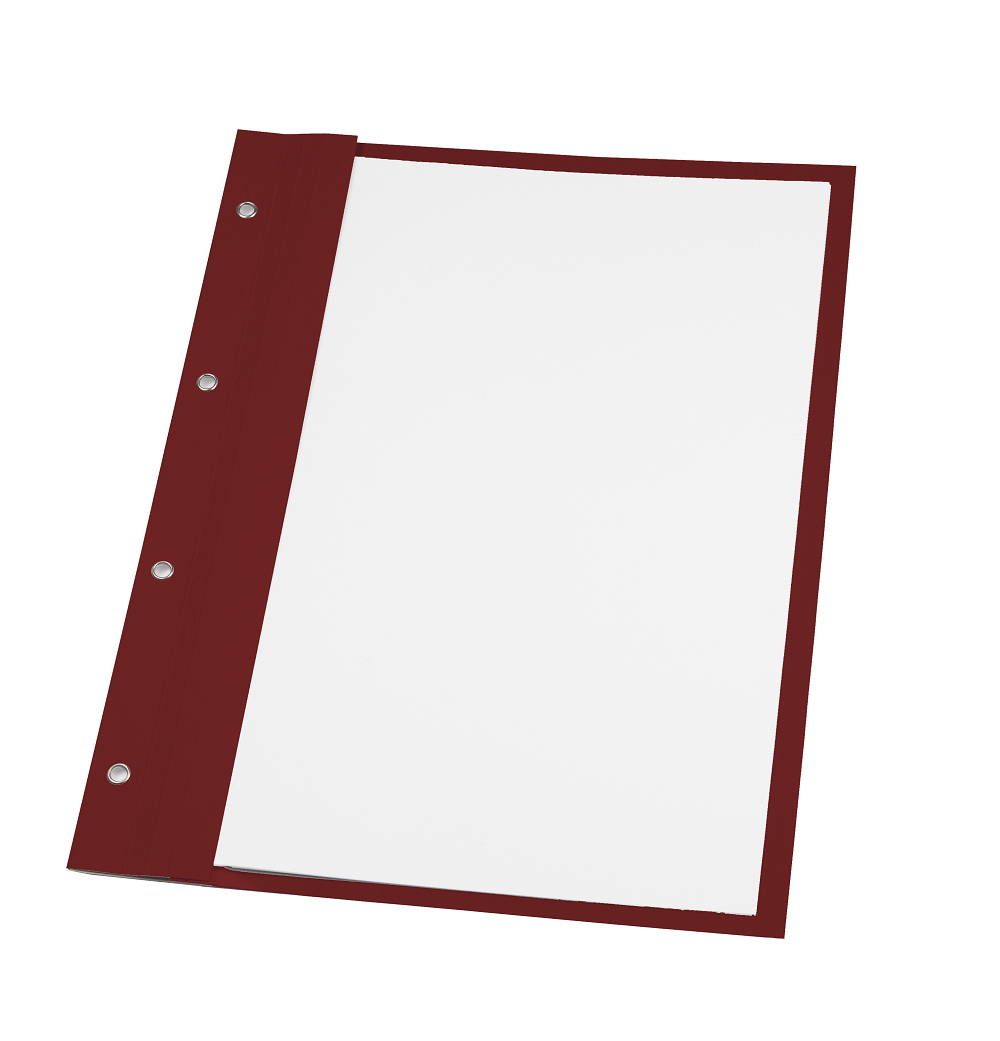 Produktabbildung Bilanzmappe dunkelrot mit Foliendeckel