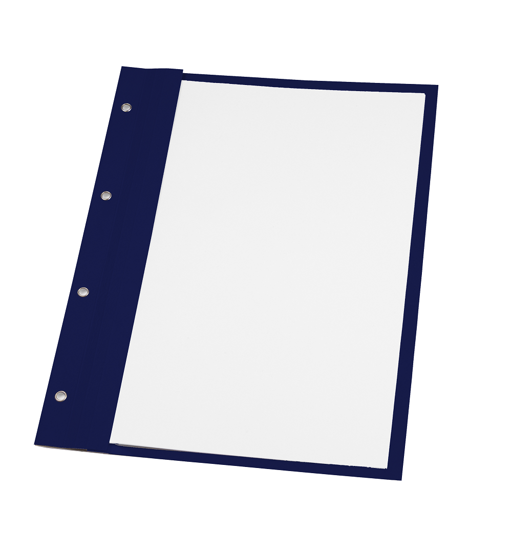 Produktabbildung Bilanzmappe dunkelblau mit Foliendeckel