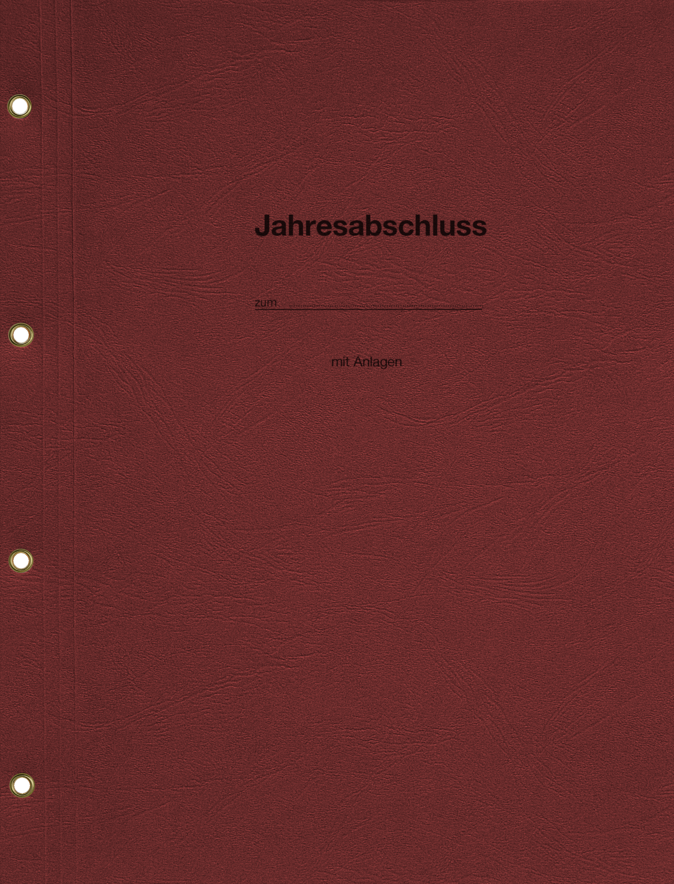 Produktabbildung rote Bilanzmappe Jahresabschluss